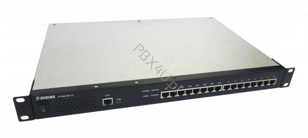 Centrala SLICAN IPU-14.105.1U (6FXS/1CO/8VoIP/8R)